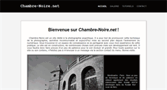 Desktop Screenshot of chambre-noire.net